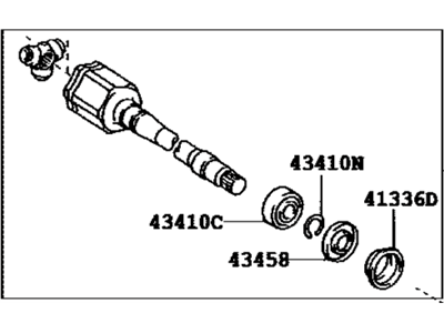 2010 Toyota Camry CV Joint - 43030-33051