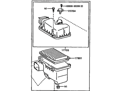 Toyota 17700-0A180 Cleaner Assy, Air