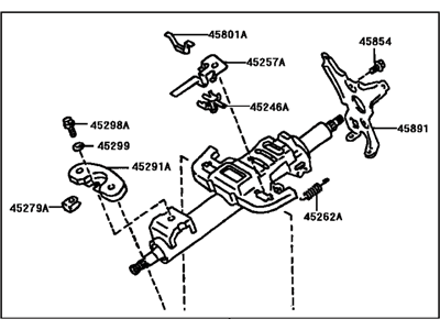 2000 Toyota Camry Steering Column - 45250-33490