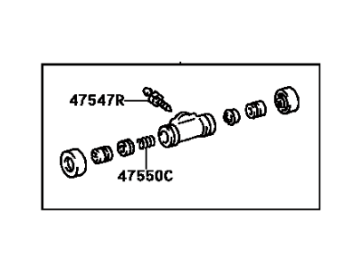 1997 Toyota Camry Wheel Cylinder - 47550-20190