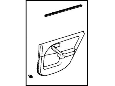 Toyota 67640-33280-G0 Board Sub-Assy, Rear Door Trim, LH