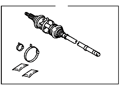 Toyota 43470-09160 Shaft Assembly Front Drive Outboard Joint Right