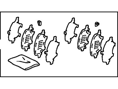 Toyota 04945-33040 Shim Kit, Anti Squeal, Front