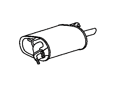 Toyota 17430-7A672 Exhaust Tail Pipe Assembly