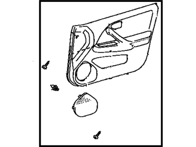 Toyota 67620-33680-E1 Board Sub-Assy, Front Door Trim, LH