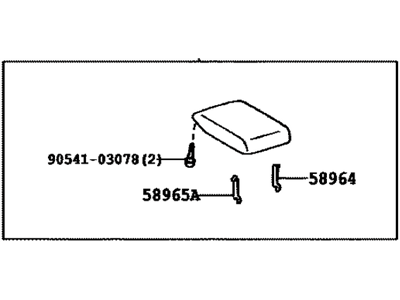 Toyota 58905-33090-E0 Door Sub-Assy, Console Compartment