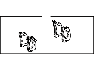 Toyota 04466-33040 Rear Disc Brake Pad Set