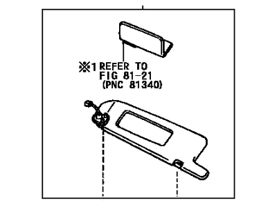 Toyota Camry Sun Visor - 74320-AA066-A0