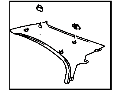 Toyota 62480-33030-G0 Garnish, Roof Side, Inner LH