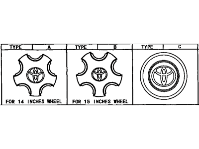 Toyota 42603-33070 Wheel Hub Ornament Sub-Assembly