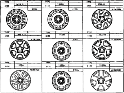 Toyota 42611-0W070 Wheel, Disc