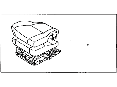 Toyota 71410-42120-B0 Cushion Assembly, Front Seat, RH