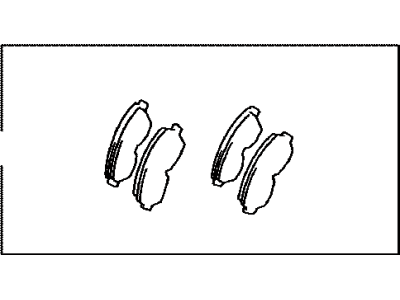 Toyota 04465-42011 Front Disc Brake Pad Set