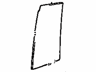 Toyota 68124-42030 Glass, Rear Door Quarter Window, LH