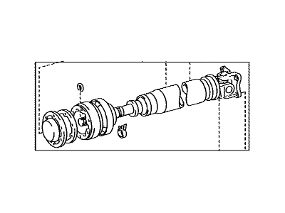 2000 Toyota RAV4 Drive Shaft - 37110-42010