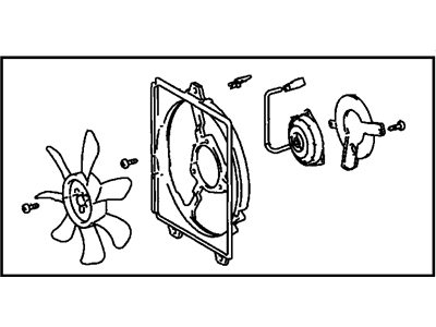 1997 Toyota RAV4 Fan Motor - 88590-42020