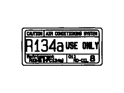 Toyota 88723-14020 Label, Cooler Service Caution