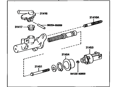 1998 Toyota RAV4 Clutch Master Cylinder - 31420-42010