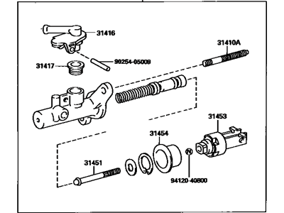 Toyota 31420-42010 Cylinder Assy, Clutch Master