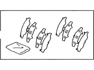 Toyota 04945-22010 Shim Kit, Anti Squeal, Front