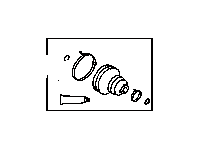 Toyota 04438-42050 Front Cv Joint Boot, Left