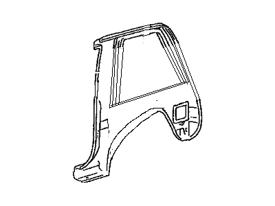 Toyota 61610-42030 Fender Assy, Rear RH