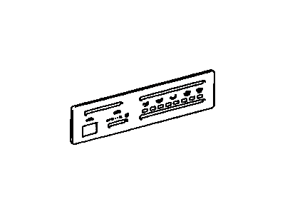 Toyota 55519-42060 Plate, Heater Control Name