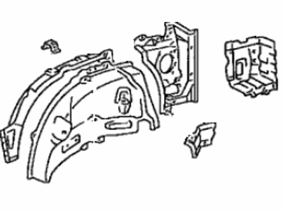 Toyota 61603-42030 Panel Sub-Assy, Quarter Wheel House, RH