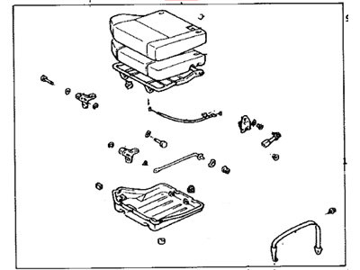 Toyota 71460-42221-B3 Cushion Assembly, Rear Seat, RH