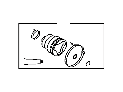 Toyota 04438-42030 Front Cv Joint Boot, Right