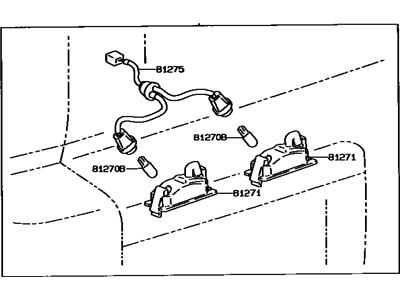 Toyota 81270-42011 Lamp Assy, License Plate