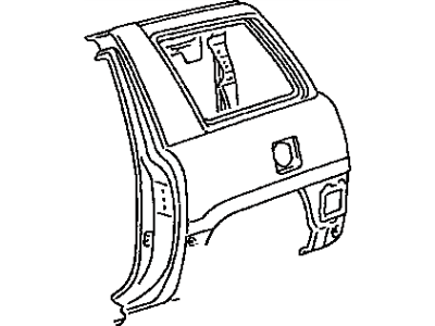 Toyota 61620-42011 Fender Assy, Rear LH