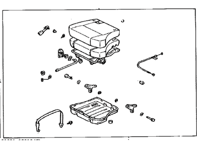 Toyota 71470-42090-B2 Cushion Assembly, Rear Seat, LH