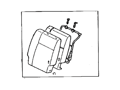 Toyota 71490-42140-B2 Back Assembly, Rear Seat, LH