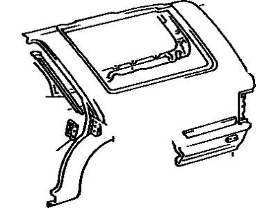 Toyota 61612-89114 Panel, Quarter, LH