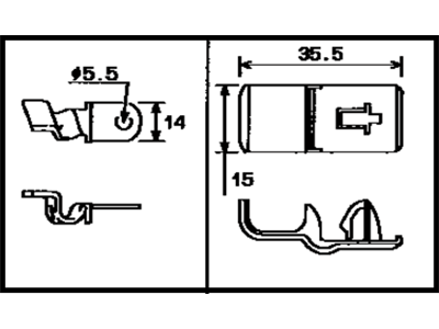 Toyota 82165-89121 Wire, Frame