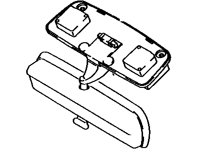 Toyota 87810-89141-06 Inner Rear View Mirror Assembly