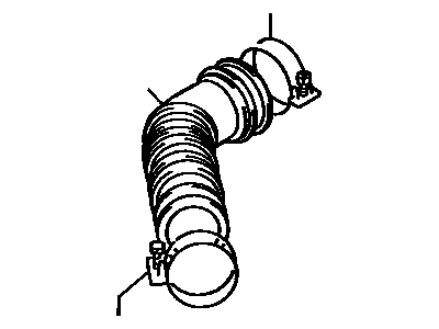 Toyota 22231-35030 Hose, Throttle Body