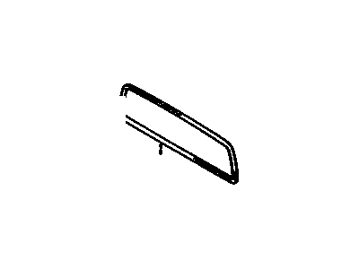 Toyota 64812-89111 Weatherstrip, Back Window Glass