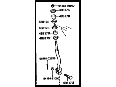 1989 Toyota Pickup Sway Bar Link - 48802-39025