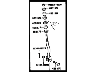 Toyota Pickup Sway Bar Link - 48802-39025