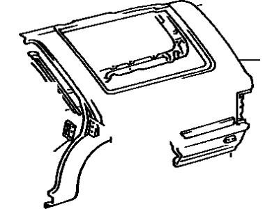 Toyota 61298-89101 Channel, Roof Drip Side, Rear , LH