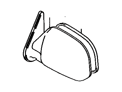 Toyota 87917-35240 Outer Rear View Mirror, Right