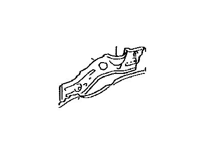 Toyota 57628-17050 Plate, Rear Floor Side Member, RH