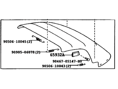 Toyota 65911-17010 Cover, Tarpaulin