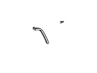 Toyota 62383-17010 Weatherstrip, Roof Side Rail, Rear RH