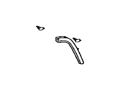 Toyota 65947-17010 Weatherstrip, Tarpaulin Rear Rail, LH