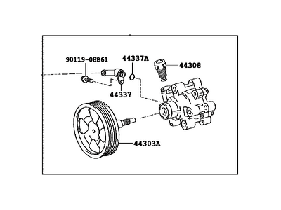 Toyota 44310-60490 Pump Assembly, VANE