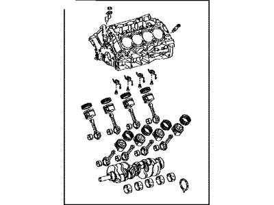 Toyota 11400-38040 Block Assembly, Short