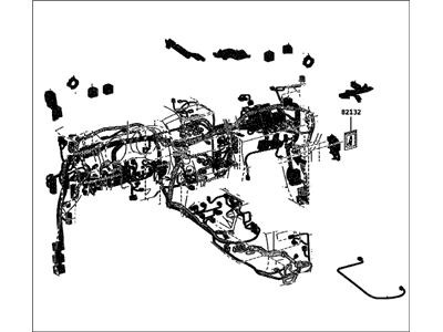 Toyota 82141-6AA93 Wire, Instrument Panel